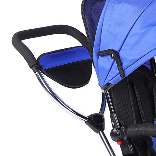 Lyrlody - Triciclo infantil evolutivo para niños de 1 a 5 años de edad, bicicleta de marcha para niños, triciclo infantil, parasol plegable con putter regalo para niños y niñas (rojo)