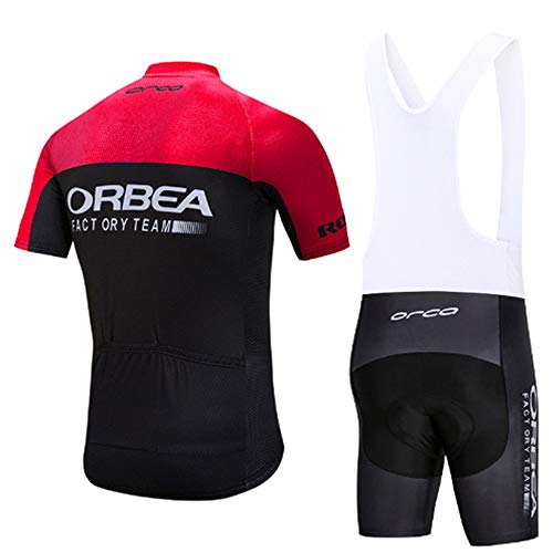 Maillot Ciclismo Verano Corto para Hombre, Ropa Culote Conjunto Traje Culotte Deportivo con 3D Almohadilla De Gel para Bicicleta Ropa Ciclista MTB Bici