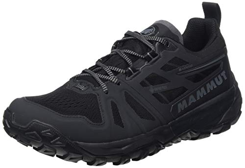 Mammut Saentis Low GTX, Zapatillas para Carreras de montaña Mujer, Black-Phantom, 36 EU