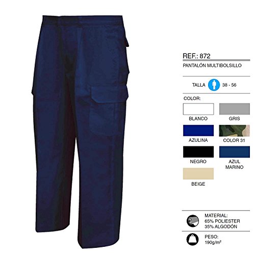 MISEMIYA 872 Pantalón de Trabajo, Azul Marino 8, ((44 : Cintura:78-88cm)) para Hombre