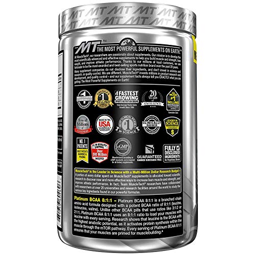 Muscletech Platinum BCAA 8.1.1 Suplemento - 200 Cápsulas