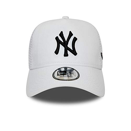 New Era York Yankees MLB Cap Kappe Baseball Trucker Verstellbar Weiss - One-Size