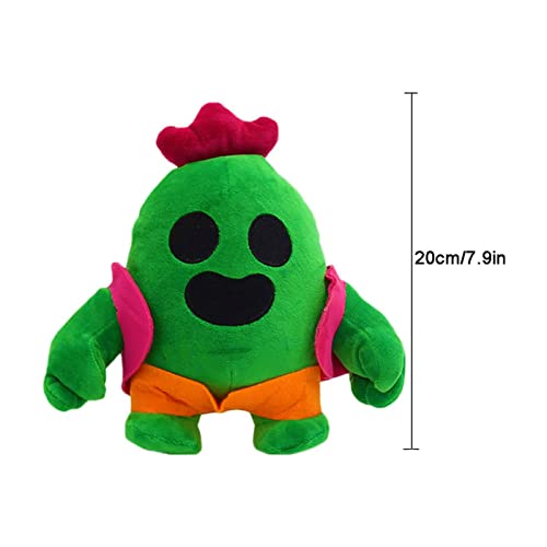 NMFX Muñeca de peluche infantil de 20 cm, diseño de cactus, color verde