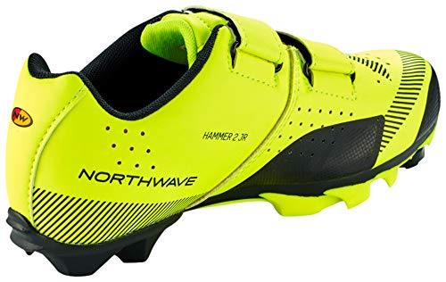 Northwave Hammer 2 Junior MTB Zapatos para niños Amarillo/Negro, Tamaño:gr. 34