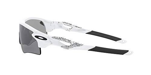 Oakley Men's Radarlock Path (a) Non-Polarized Iridium Wrap Sunglasses, Matte White, 38 mm