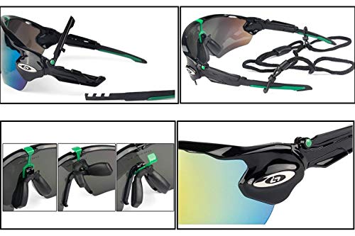 OPEL-R Gafas de Ciclismo de Deportes al Aire Libre, Gafas MTB Polarizadas a Prueba de Viento para Bicicletas PC Casual Beach Oakley Jawbreaker Sunglasses Contiene 5 Tipos de Lentes,1SUBSECTION