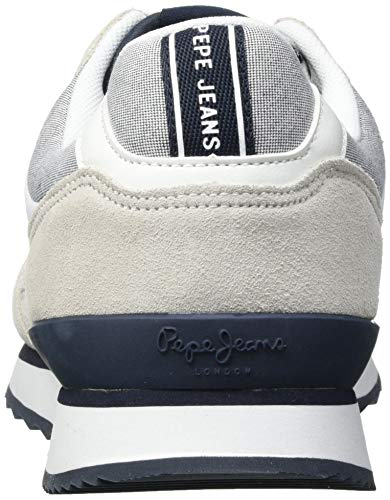 Pepe Jeans Cross 4 Sailor, Zapatillas Hombre, 800 Blanco, 42 EU