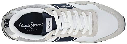 Pepe Jeans Cross 4 Sailor, Zapatillas Hombre, 800 Blanco, 42 EU