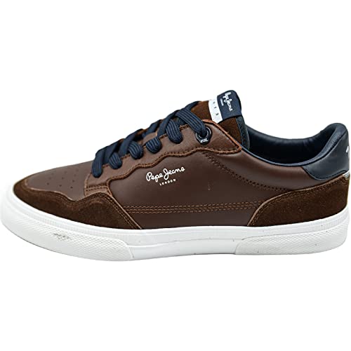 Pepe Jeans Kenton Original 21 - Zapatillas Deportivas para Hombre, (878brown), 42 EU