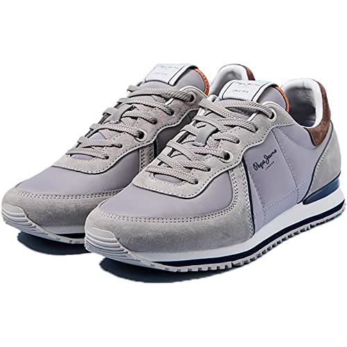 Pepe Jeans London Tinker City Smart, Zapatilla Hombre, 945gris, 42 EU