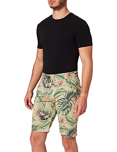 Pepe Jeans MC Queen Short Tropic Pantalones Cortos, 701palm Green, 40 para Hombre