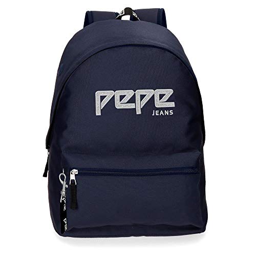 Pepe Jeans Uma Mochila Azul 31x42x17,5 cms Poliéster 22.79L