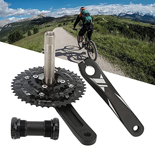 PLYE Juego de Bielas Huecas Integradas para Bicicleta, Alta Resistencia 22 32 42T Aleación de Aluminio 170MM Bielas Resistentes Al Desgaste para Bicicleta de Carretera(con pedalier)