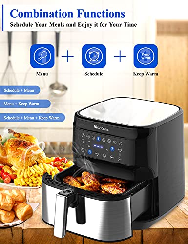 proscenic T21 Freidora sin Aceite, Freidora de Aire 5.5L, Compatible con App y Alexa, Freidora sin Aceite WIFI, Función de combinación, Recetas Españolas Online, Sin PFOA, Pantalla LED Táctil, 1700W