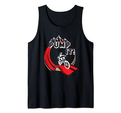 Pump Track Pump It Bicicleta de montaña BMX Loop Camiseta sin Mangas