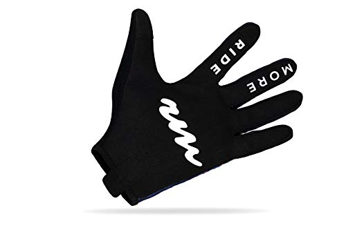 RideMore – Guantes de Ciclismo para Hombre y Mujer | para BMX, Scooter, MTB y Ciclistas | Guantes Finos con Slip-On, Fuerte Agarre y Pantalla táctil (Cartoon,XS)