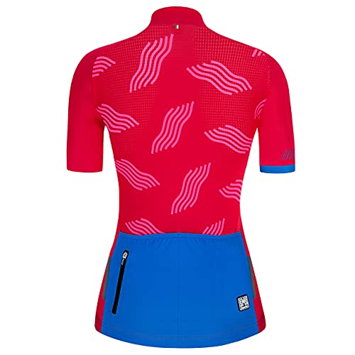 Santini Tono Dune - Jersey Corto para Mujer, Talla S, Color Rosa