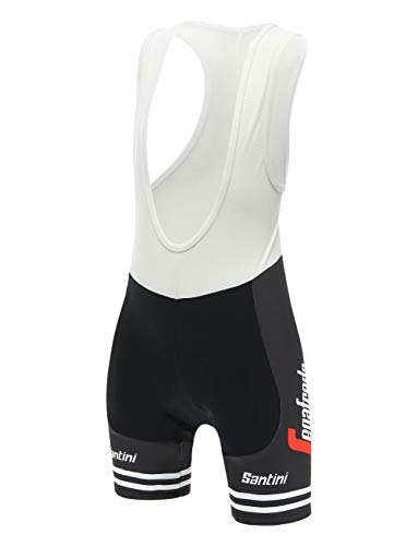 Santini Trek-Segafredo 2019 Pantalones Cortos, Unisex niños, Negro, 7Y