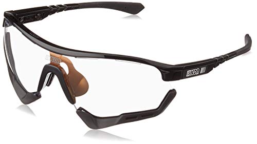 SCICON AEROTECH XL SCNXT Photochromic Bronze Mirror, Adultos Unisex, Negro, ESTANDAR