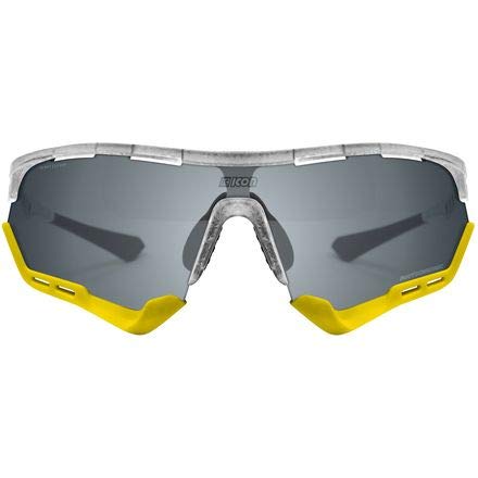 Scicon Gafas AEROTECH XL SCNXT AMARIL, Adultos Unisex, Plata/Blanco/Amarillo (Multicolor), Talla Única