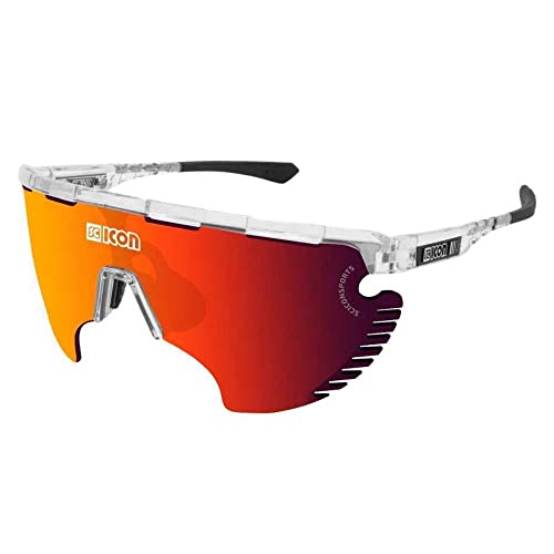 SCICON Gafas Aerowing Lamon Scnpp Lente Multireflejo Rojo/montura Cristal Brillo