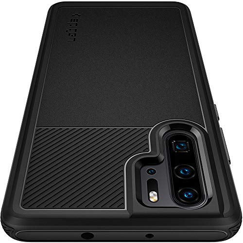 Spigen, Funda para Huawei P30 Pro 2019 [Rugged Armor] Absorción de Choque Resistente y diseño de Fibra de Carbono [Compatible con Carga Inalámbrica] - [Negro Mate] L37CS25725