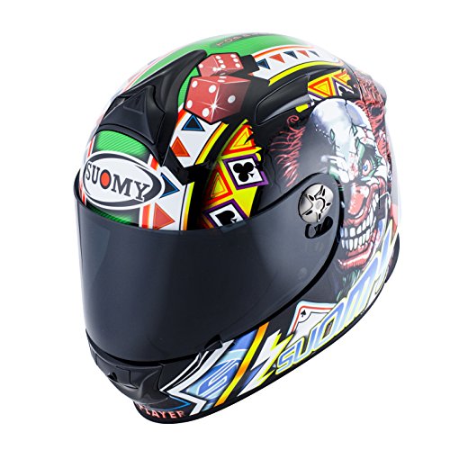 SUOMY SR Sport - Casco para Moto Integral, Multicolor (Gamble Top Player), XL