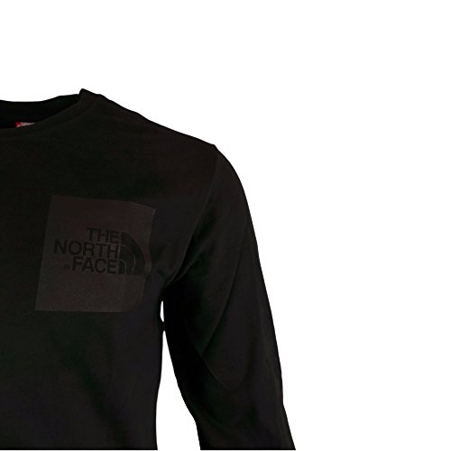 The North Face M L/S Fine tee Camiseta Manga Larga, Hombre, Negro (TNF Black), S