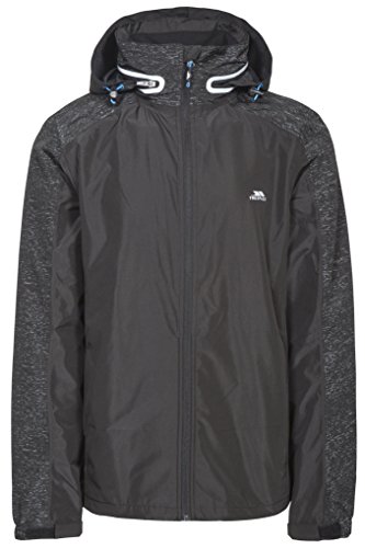 Trespass Prominent Waterproof Cycling Chaqueta con Capucha Oculta, Hombre, Impresión Reflectante, XL