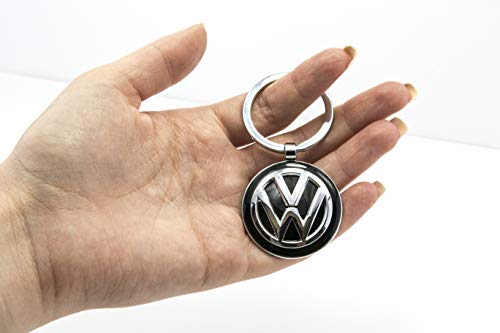 TROIKA Llavero KEYRING – KR16-05/VW Emblema VW 1 llavero además oficial licensed by Volkswagen – metal fundido brillante – Original