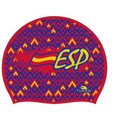 Turbo Gorro Natación Waterpolo Silicona Rojo Suede ESPAÑA Official Waterpolo Silicone Cap