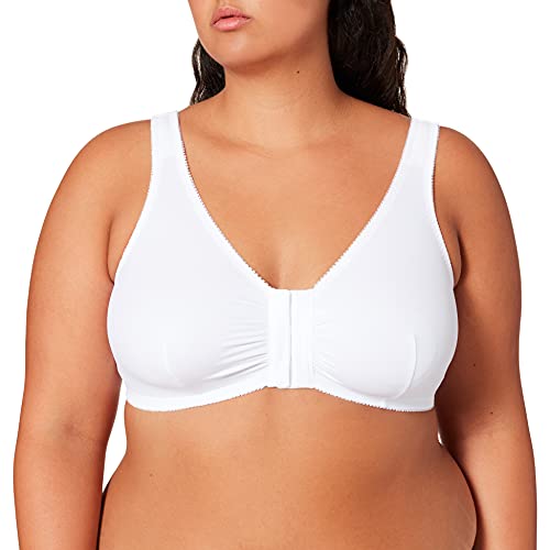 Ulla Popken Bustier Uni, Sujetador para Mujer, Blanco (Weiss 20), 110D