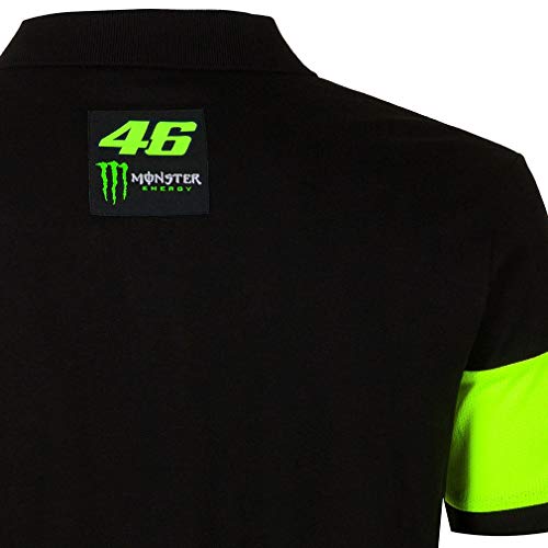 Valentino Rossi Dual 46 Monster Energy Polo, Hombre, Negro, XXL