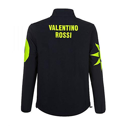 Valentino Rossi Vr46 Classic-Sol e Luna, Softshell Hombre, Azul, XL