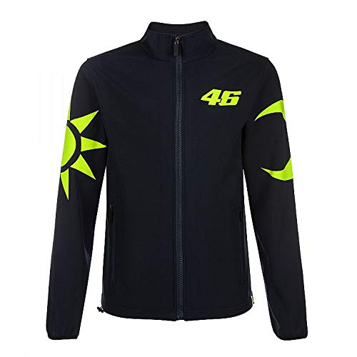 Valentino Rossi Vr46 Classic-Sol e Luna, Softshell Hombre, Azul, XL