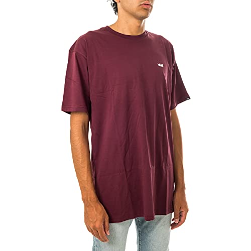 Vans Left Chest Logo tee Camiseta, Rojo (Port Royale/Whi K1o), Medium para Hombre