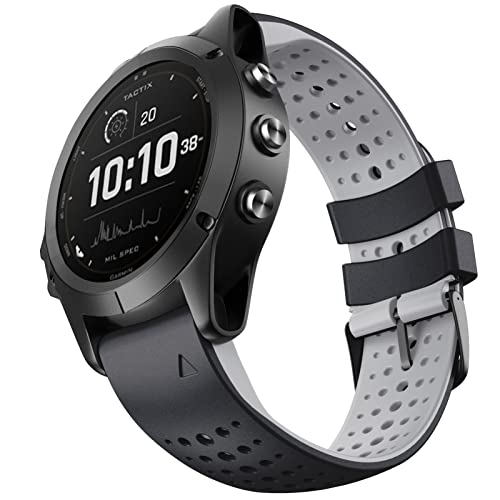 XXDA 26 22mm Pulsera de Silicona para Garmin Fenix ​​6 6XPro 5X 5 Plus/Forerunner 935 GPS MK1 D2 Correa de Reloj Easyfit de liberación rápida (Color : A, Size : 22mm Fenix 5 5 Plus)