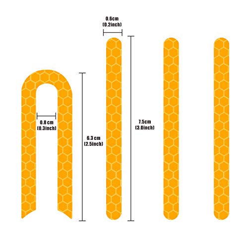 Yungeln Pegatina Reflectante Pegatinas de Rueda Autoadhesivas a Prueba de Agua compatibles con Xiaomi M365 / 1S / Pro 2 Scooter eléctrico