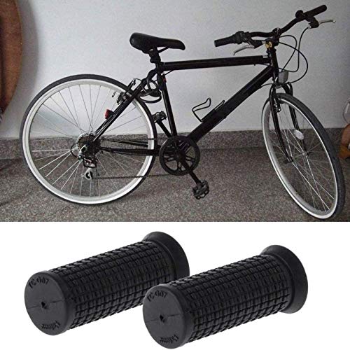 Zidao Manillar 2 Piezas de Ciclismo agarres para Bicicletas, Corto Mango de Goma Antideslizante de Ciclo MTB Scooter Bicicleta Piezas,A