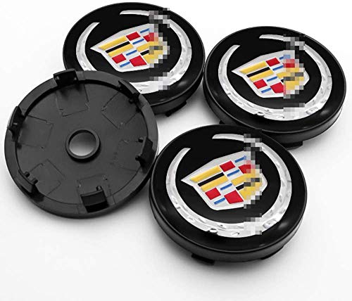 4 piezas Coche Tapas Centrales de Llantas para Cadillac CT4 XT6 LYRIQ ESCALADE Seville,con el Logotipo De Insignia Rueda Tapas De Centro Prueba De Polvo Accesorios De Decorativo De Automóvil,60mm