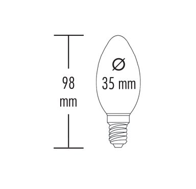 4x Bombilla de filamento LED greenandco® Vintage gris plata E14 C35 2W (corresponde a 8W) 70lm 2200K (blanco cálido) 360° 230V vidrio, no regulable