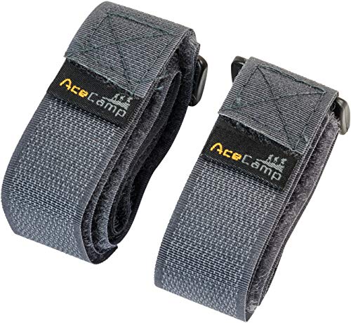 AceCamp Strap Strap Strap 2.5 x 60 cm Sangle Tout Usage, Vélo, Sport, Gris, 9113