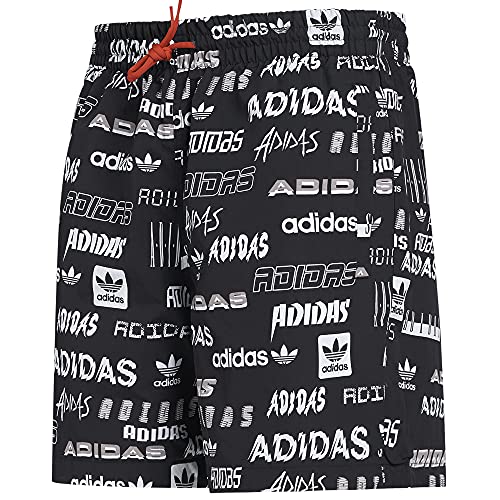 adidas Originals Hombres Corto Reversible Trefoil Tejido Corto Negro GK9706 Nuevo