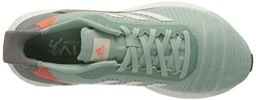 adidas Solar Glide 19 W, Zapatillas para Correr Mujer, Green Tint/FTWR White/Signal Coral, 40 2/3 EU