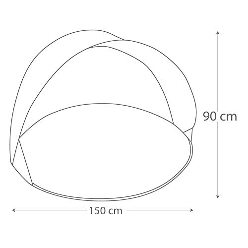 Aktive 52653 - Paravientos plegable con protección UV - 150x90 cm - 2 surtidos