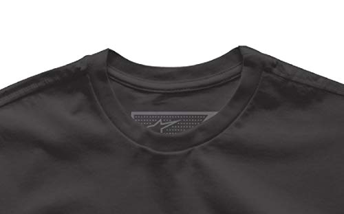 Alpinestar Wordmark tee Camiseta de Manga Logo de Corte Moderno, Hombre, Black, L