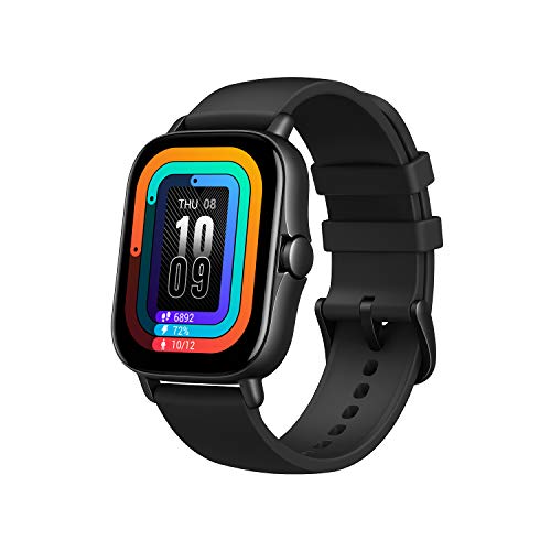 Amazfit GTS 2 Smartwatch - Reloj de pulsera Inteligente con llamada bluetooth, 90 modos deportivos, Monitor de saturación de oxígeno, Sangre y de Frecuencia Cardíaca, 3 GB, Negro