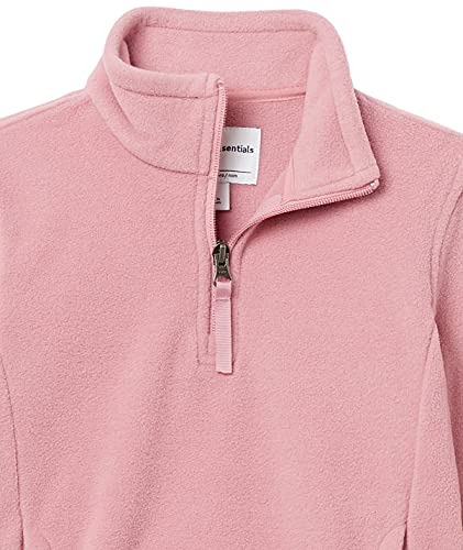 Amazon Essentials Girl'S Quarter-Zip Polar Fleece Jacket Chaqueta, Malva, 8 años