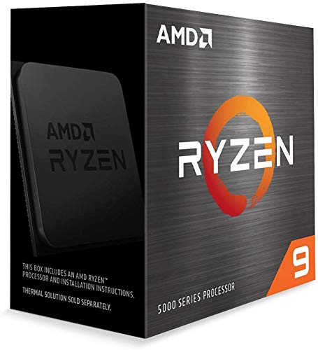 AMD Procesador Ryzen 9 5950X (16 C/32 T, caché de 72 MB, impulso máximo de hasta 4,9 GHz)