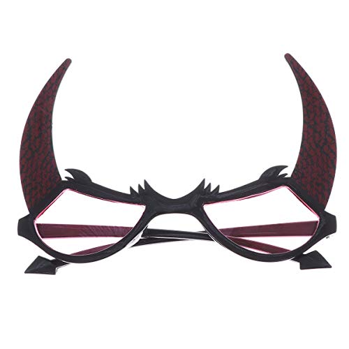 Amosfun Gafas de diablo para fiestas de Halloween, disfraces, fotografía, accesorios, vacaciones, bailes